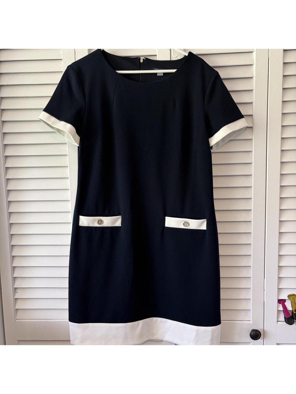 Tommy Hilfiger Women's Navy Blue Dress Sz 16